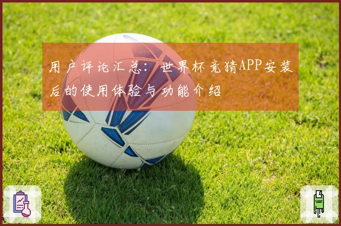 用户评论汇总：世界杯竞猜APP安装后的使用体验与功能介绍